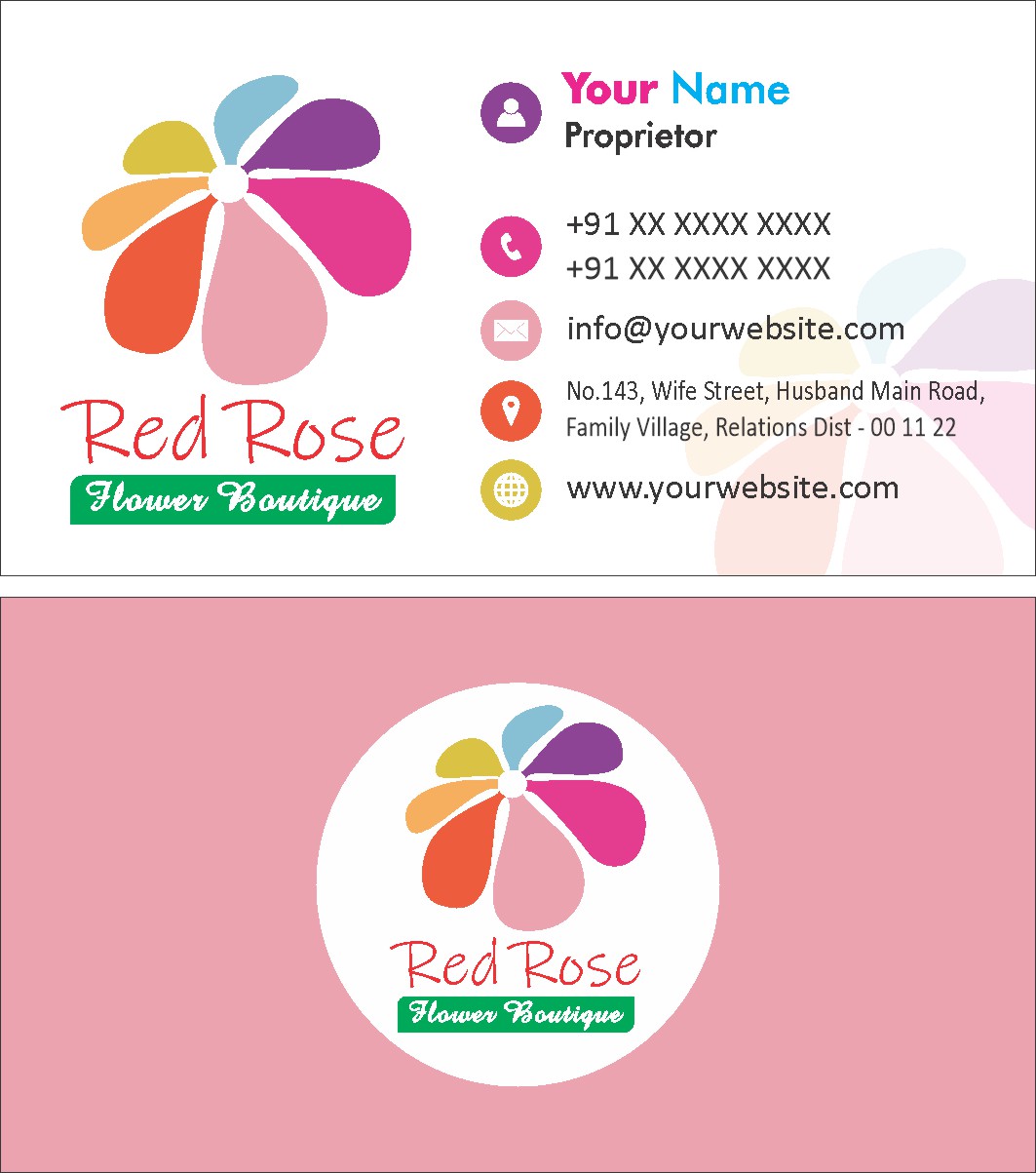 Stylish Retail Visiting Card Design