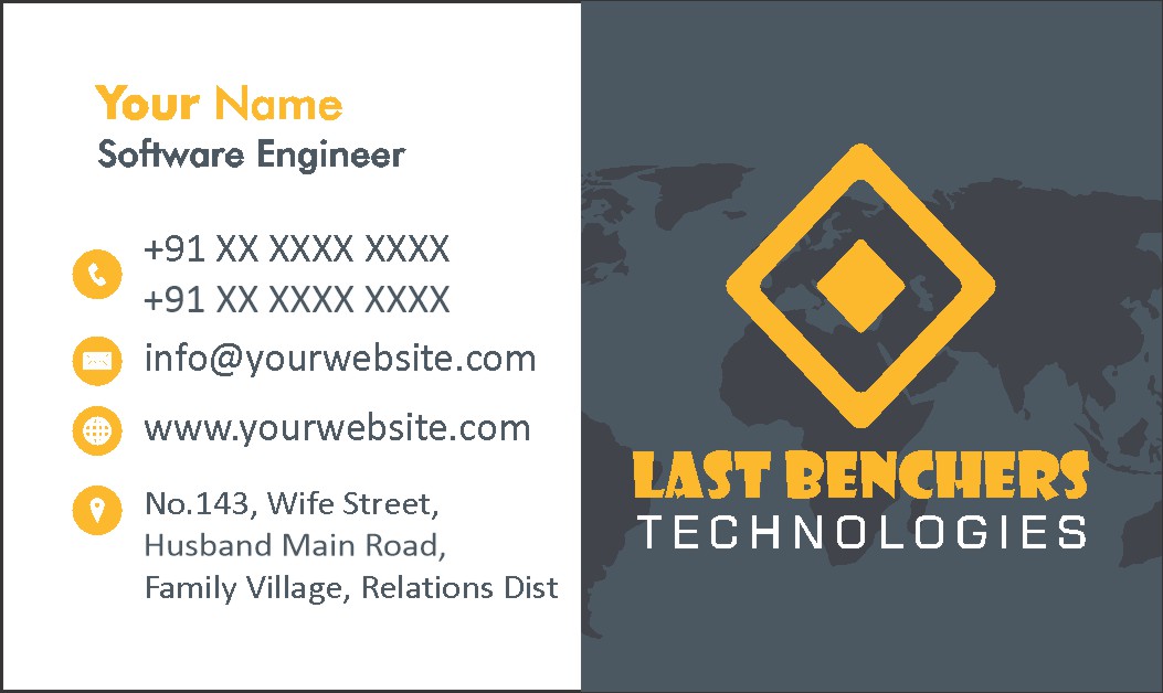 Corporate Service Visiting Card Design