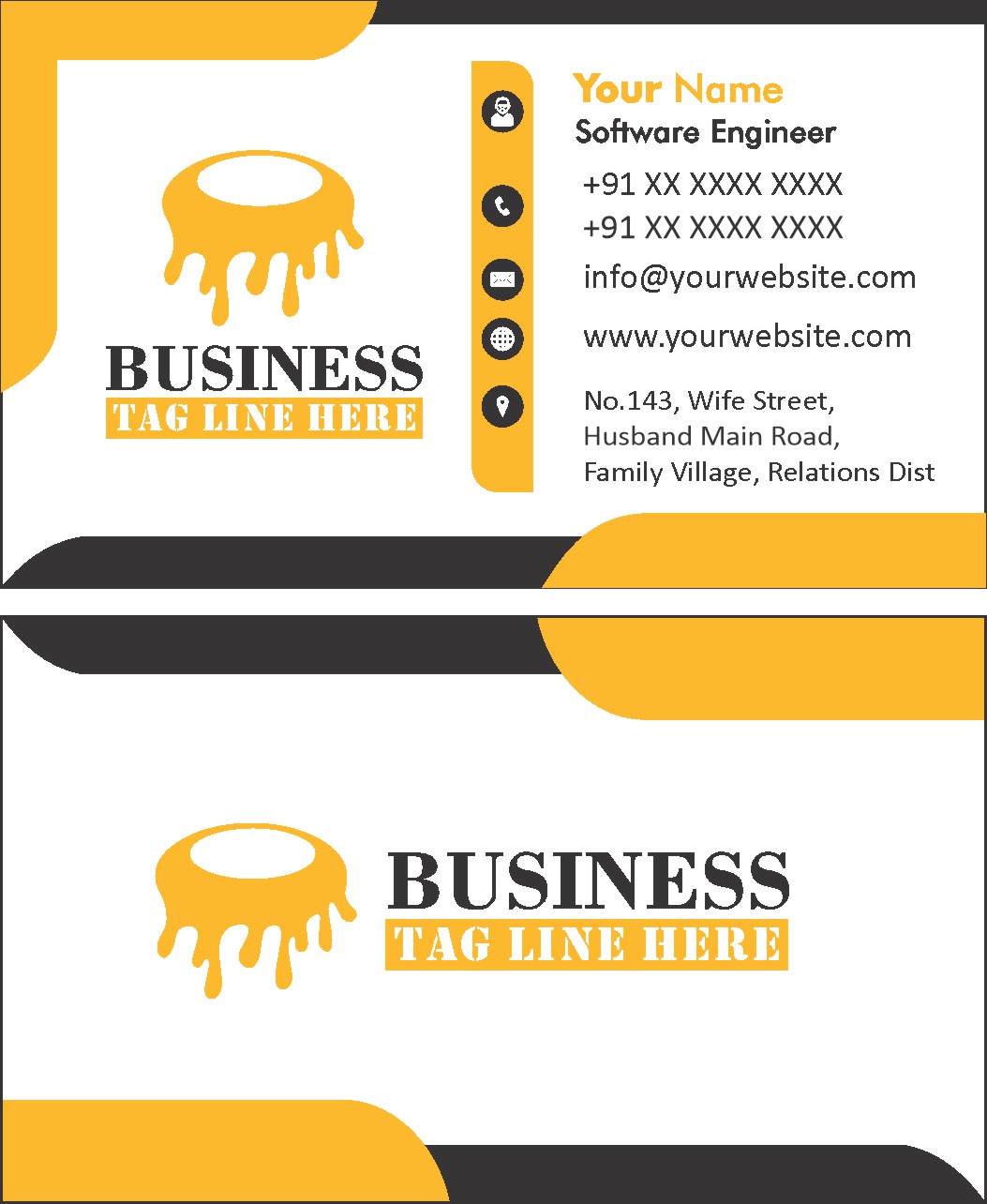Minimal Retail Visiting Card Design
