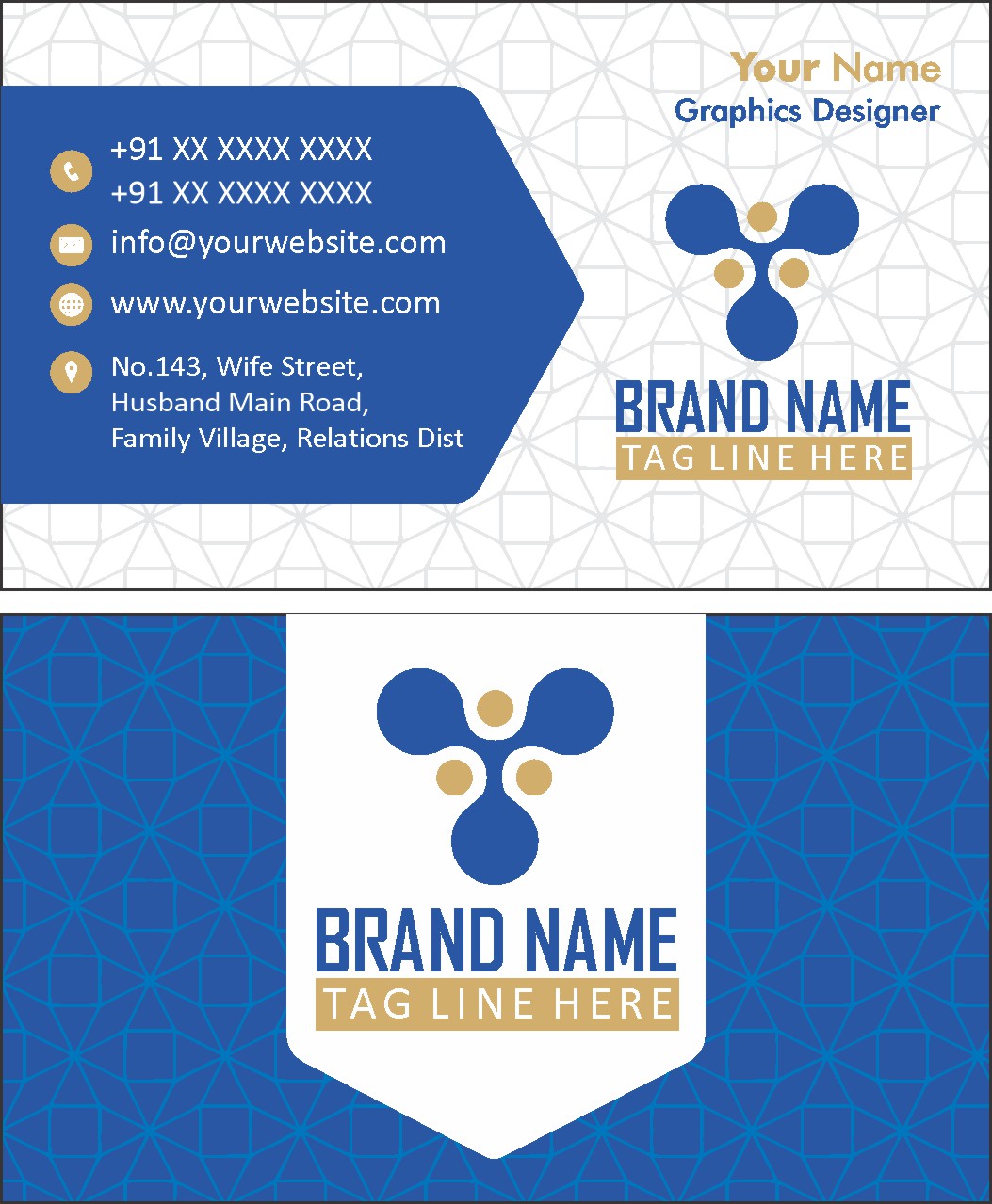 Professional Consultant Visiting Card Design