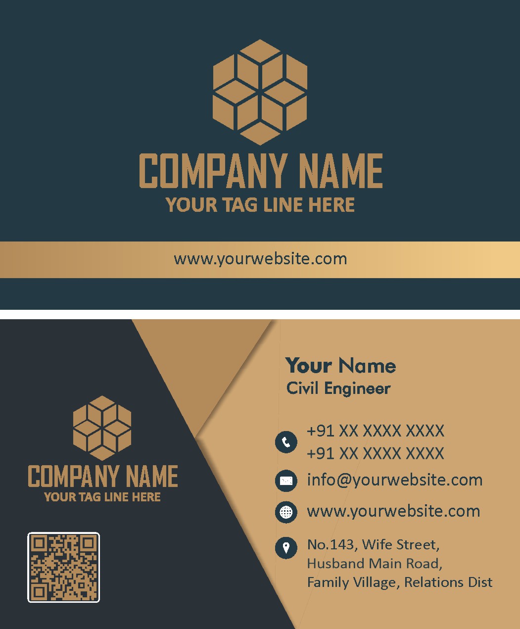 Stylish Shop Visiting Card Design