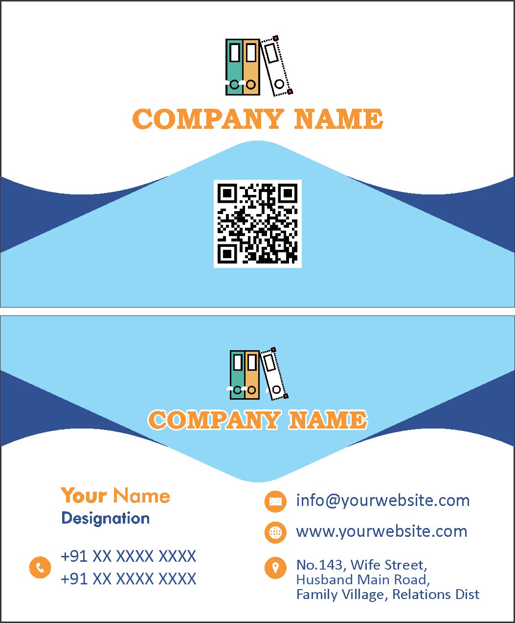 Bold Office Visiting Card Design