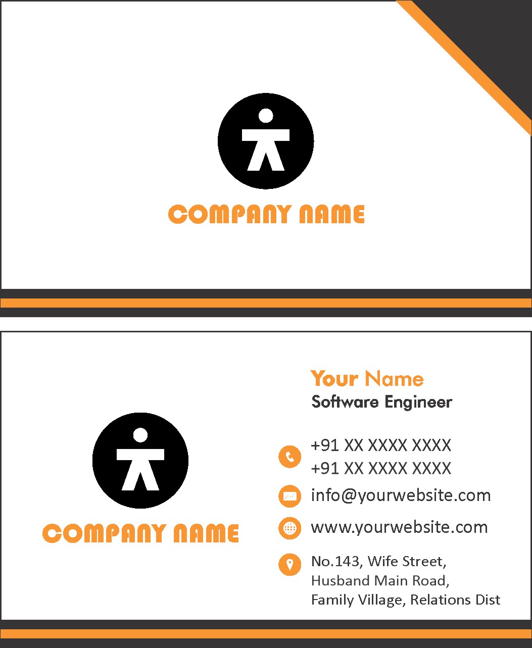 Creative Service Visiting Card Design