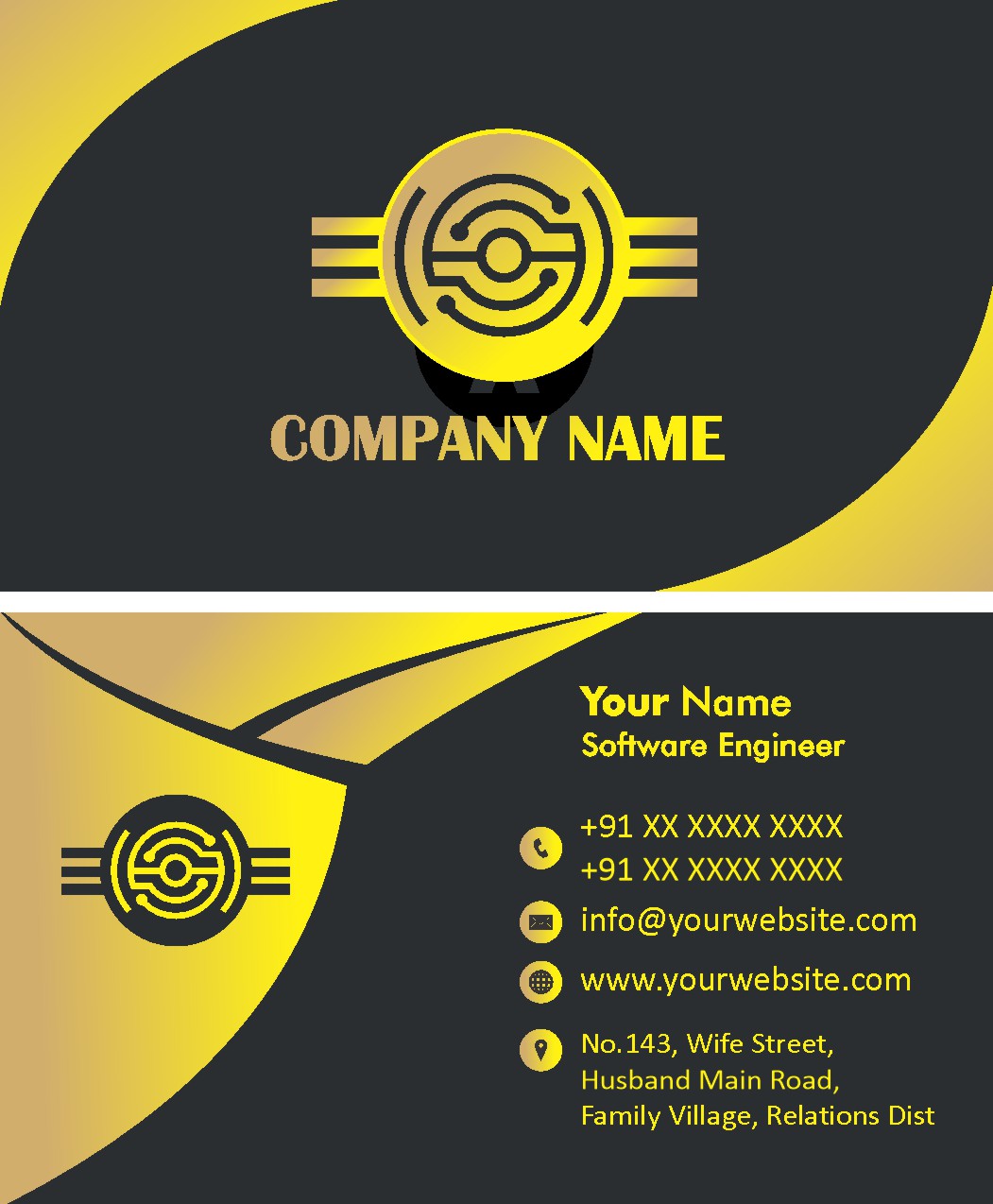 Elegant Retail Visiting Card Design