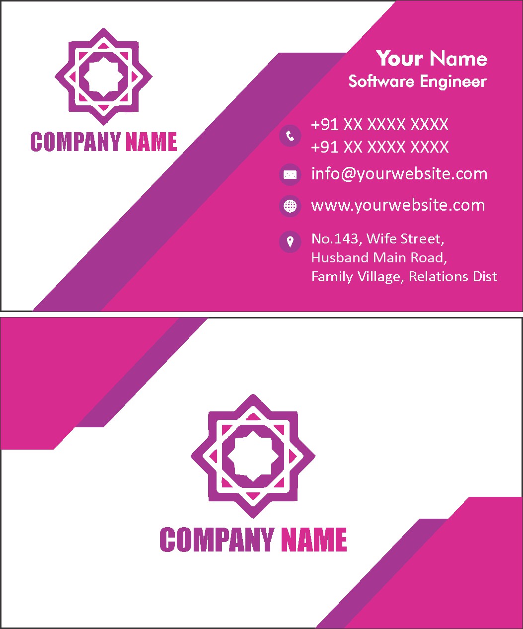 Professional Business Visiting Card Design