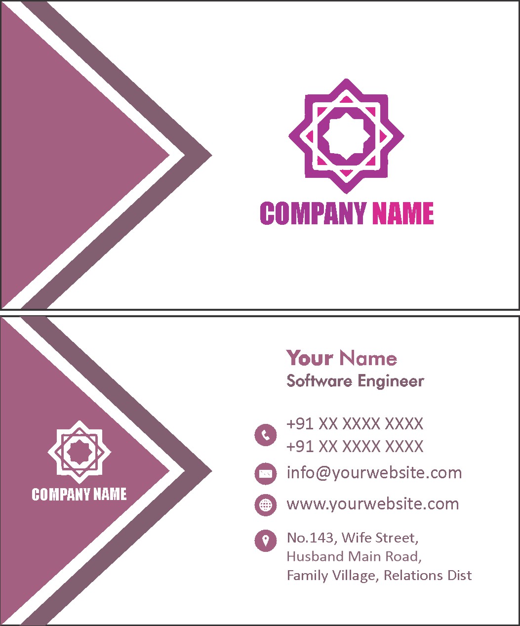 Stylish Brand Visiting Card Design