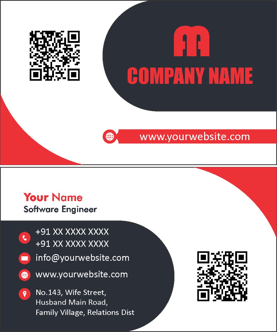 Classic Startup Visiting Card Design