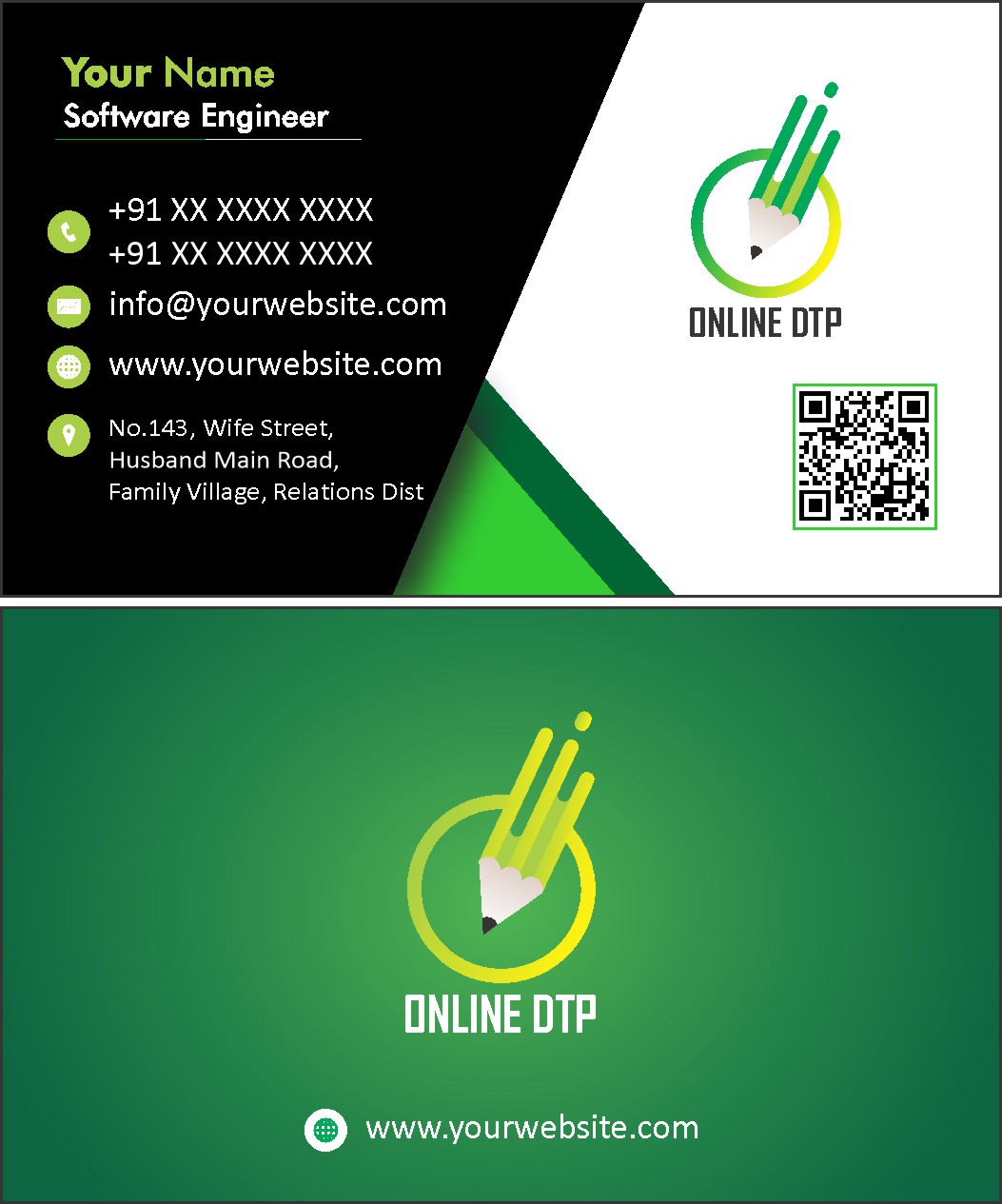 Creative Consultant Visiting Card Design
