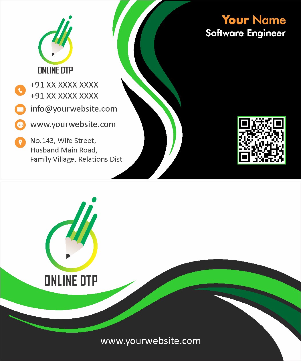 Elegant Shop Visiting Card Design