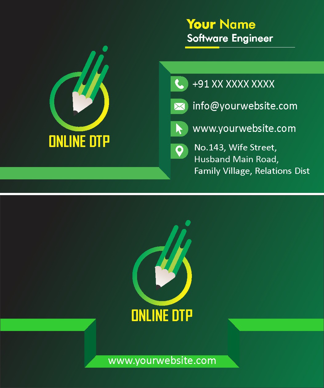Luxury Executive Visiting Card Design