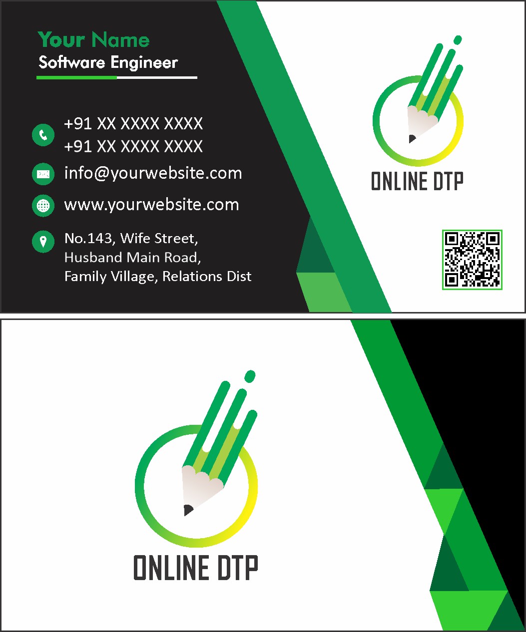 Bold Retail Visiting Card Design