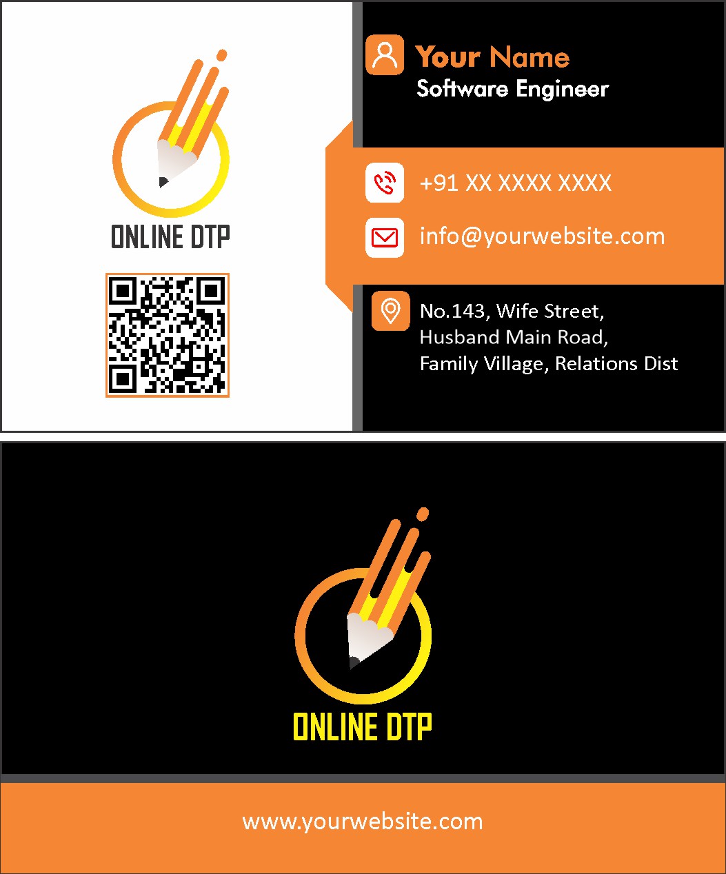 Modern Consultant Visiting Card Design