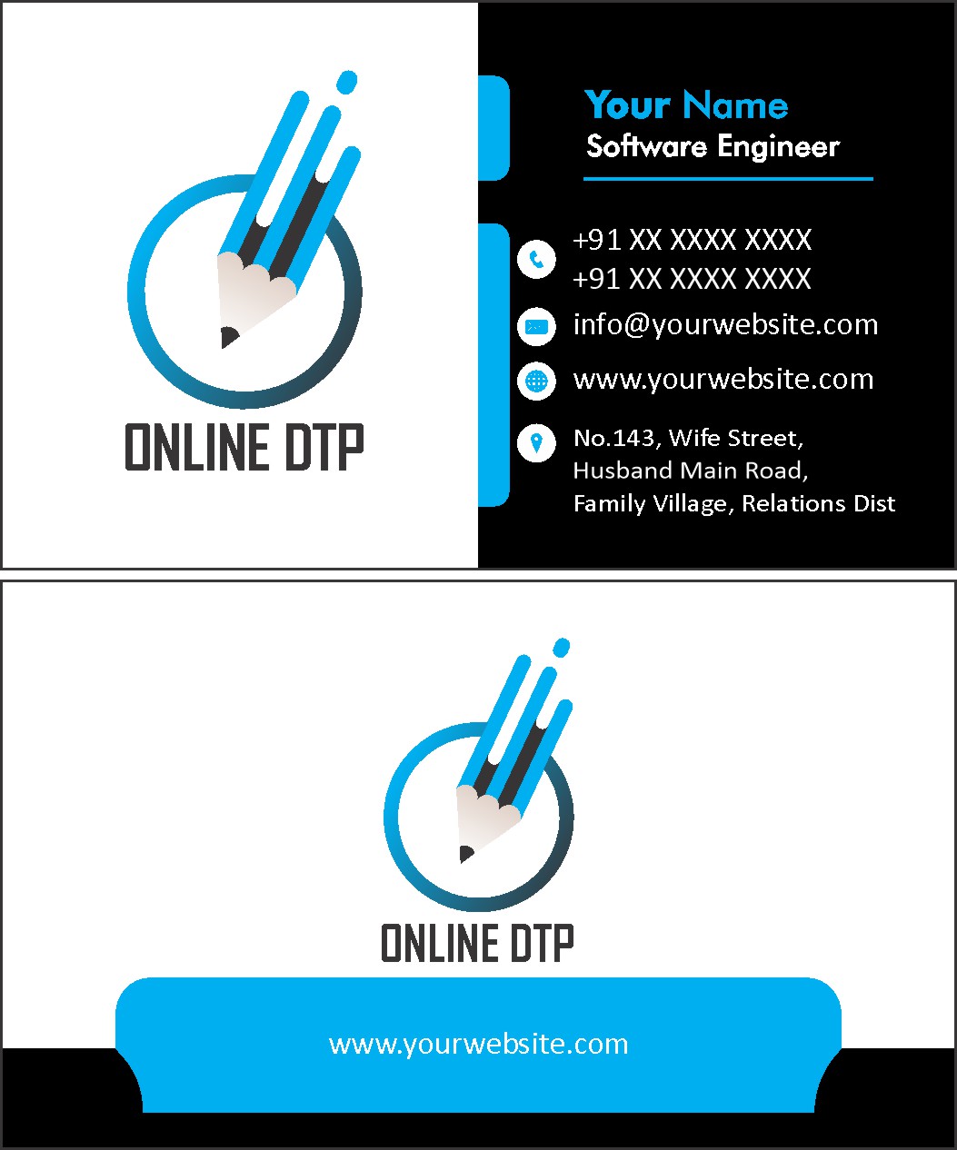Premium Shop Visiting Card Design