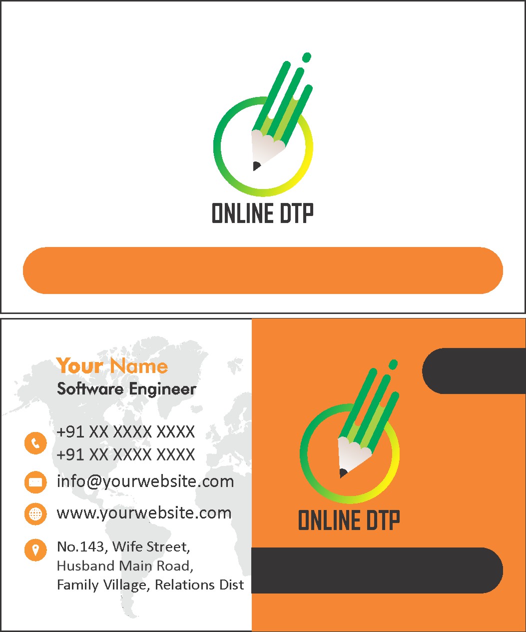 Professional Company Visiting Card Design