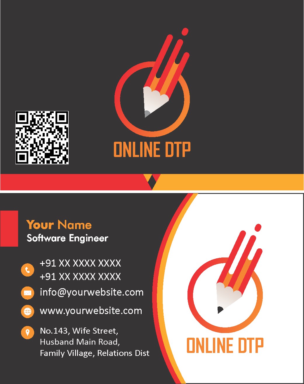 Corporate Company Visiting Card Design