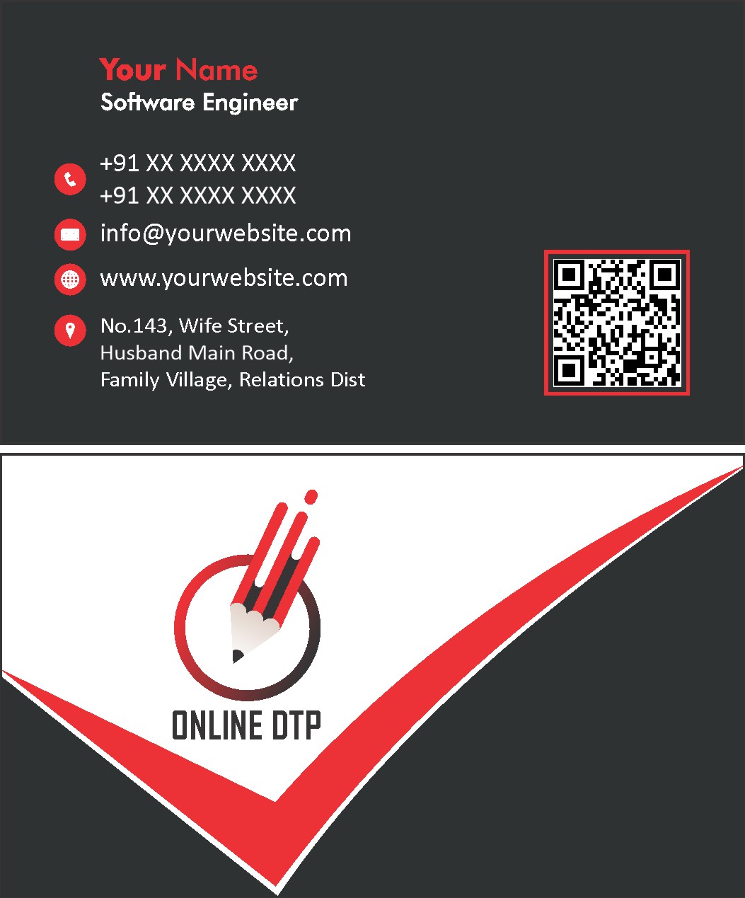 Minimal Executive Visiting Card Design