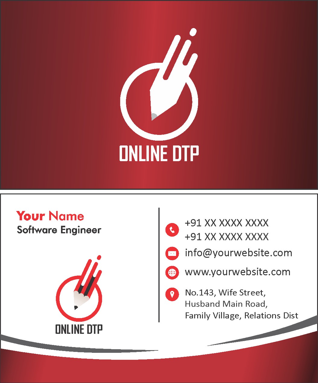 Stylish Retail Visiting Card Design