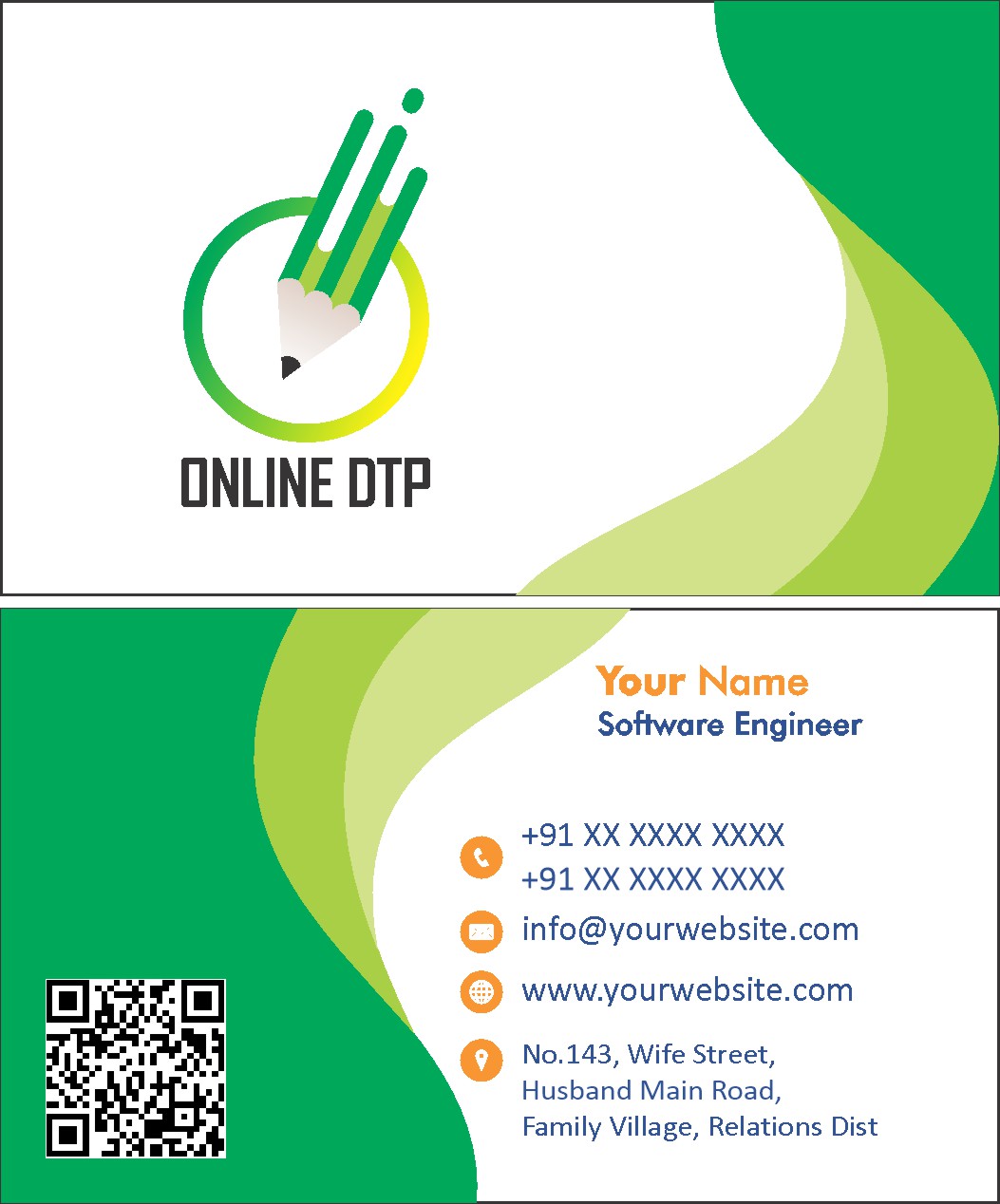 Classic Consultant Visiting Card Design