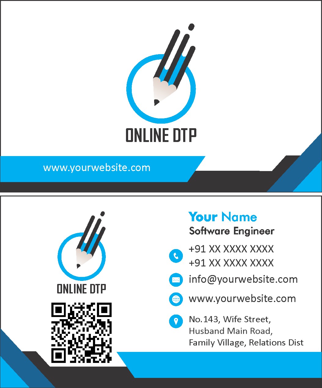 Luxury Shop Visiting Card Design