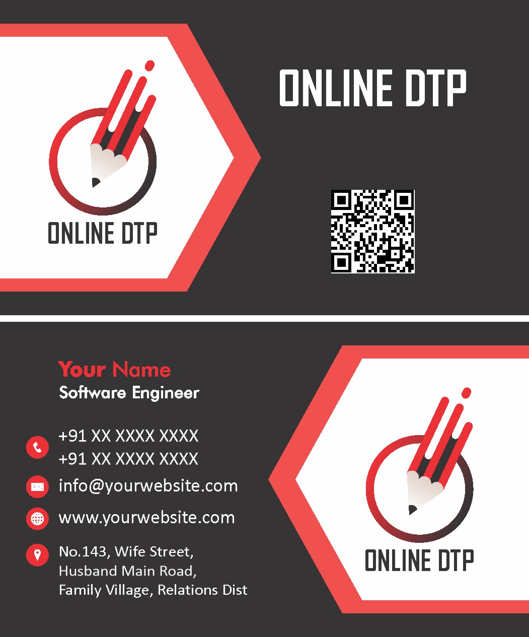 Clean Business Visiting Card Design