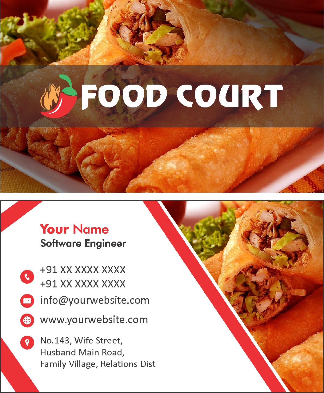 Corporate Service Visiting Card Design