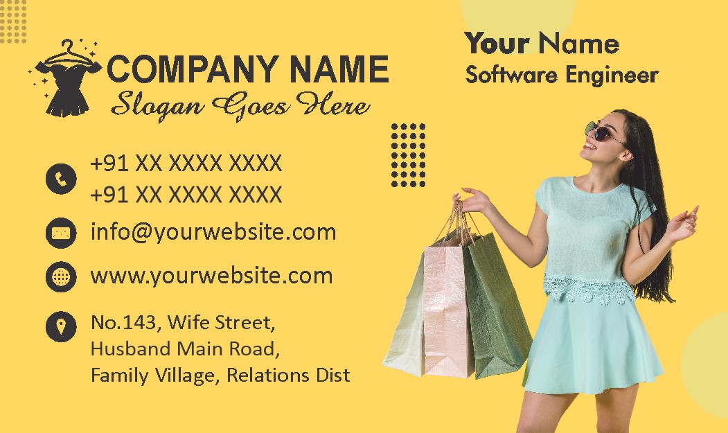 Minimal Shop Visiting Card Design