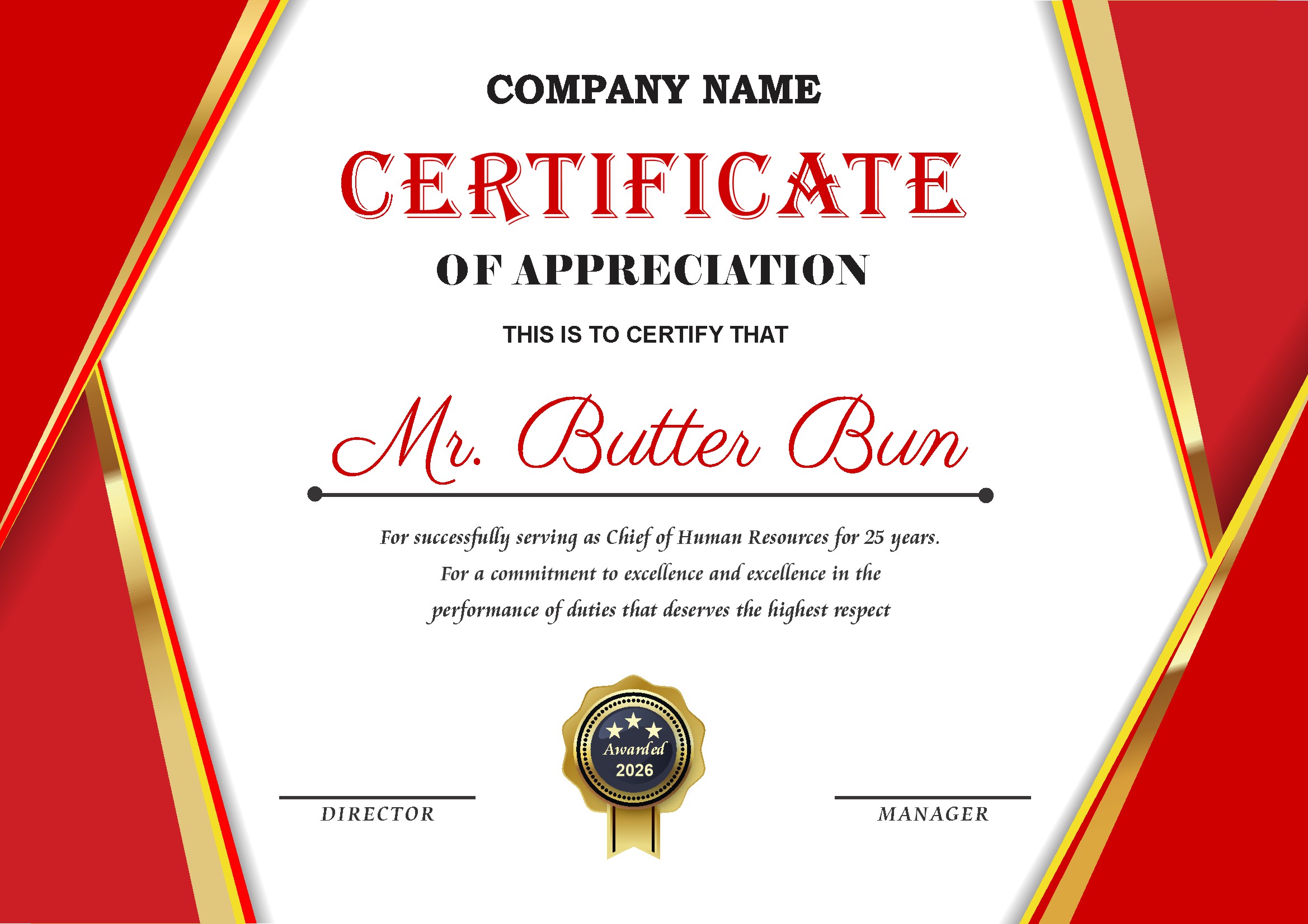 Professional Certificate Design 006