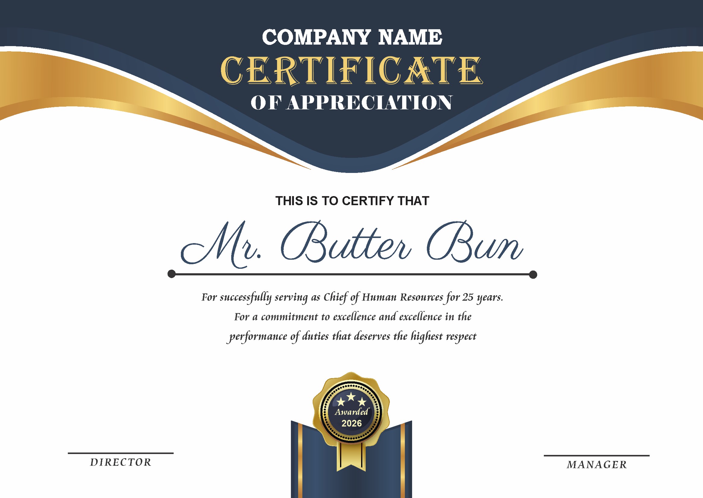 Professional Certificate Design 014