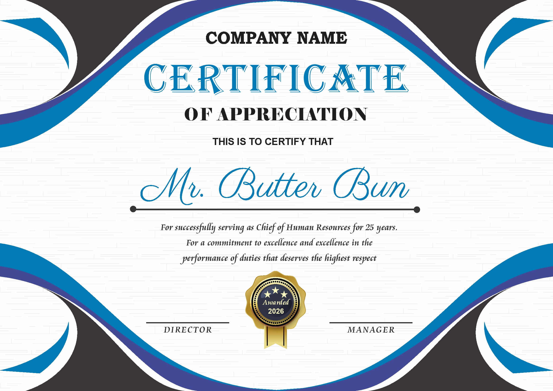 Certificates
