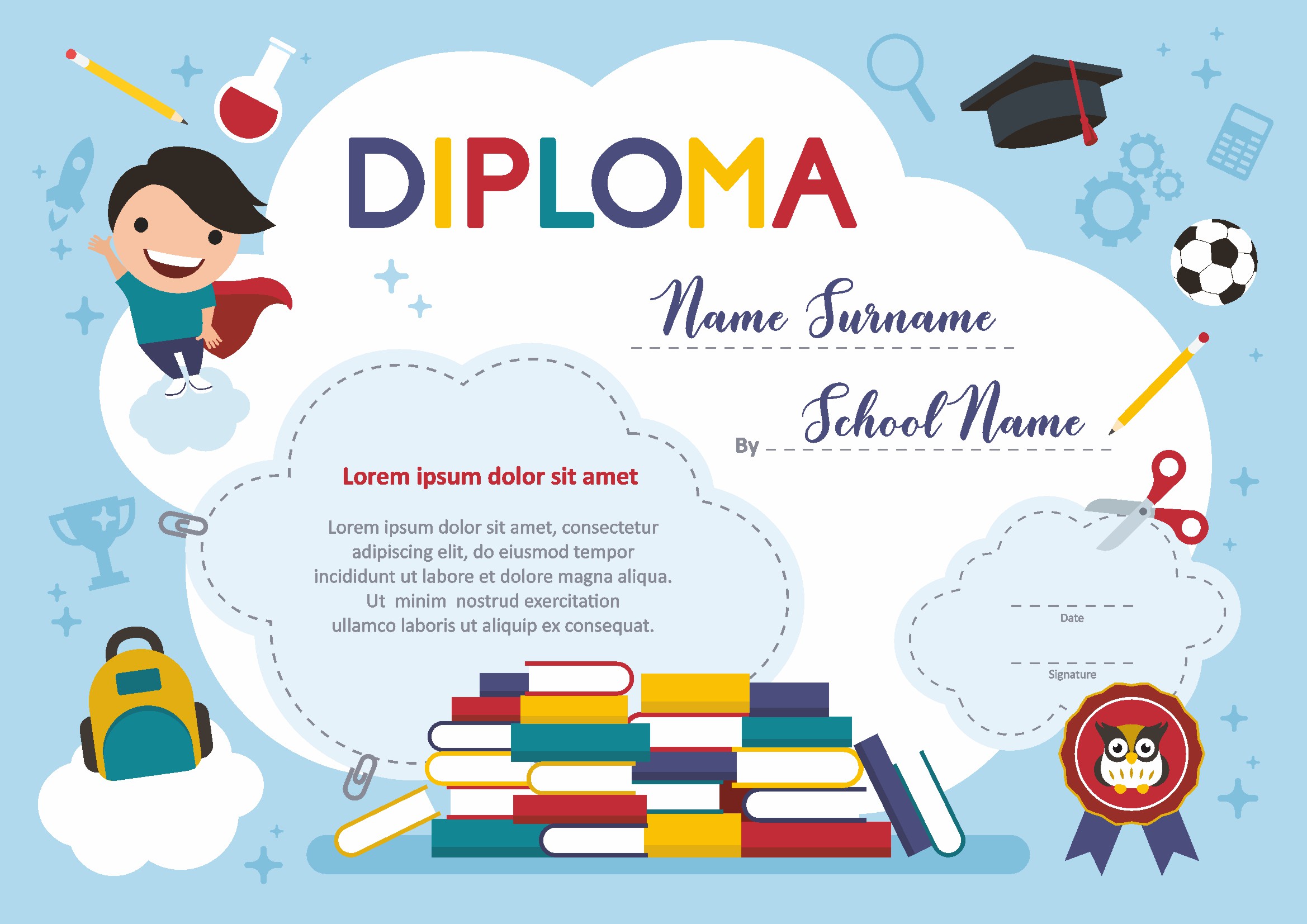 Professional Certificate Design 028