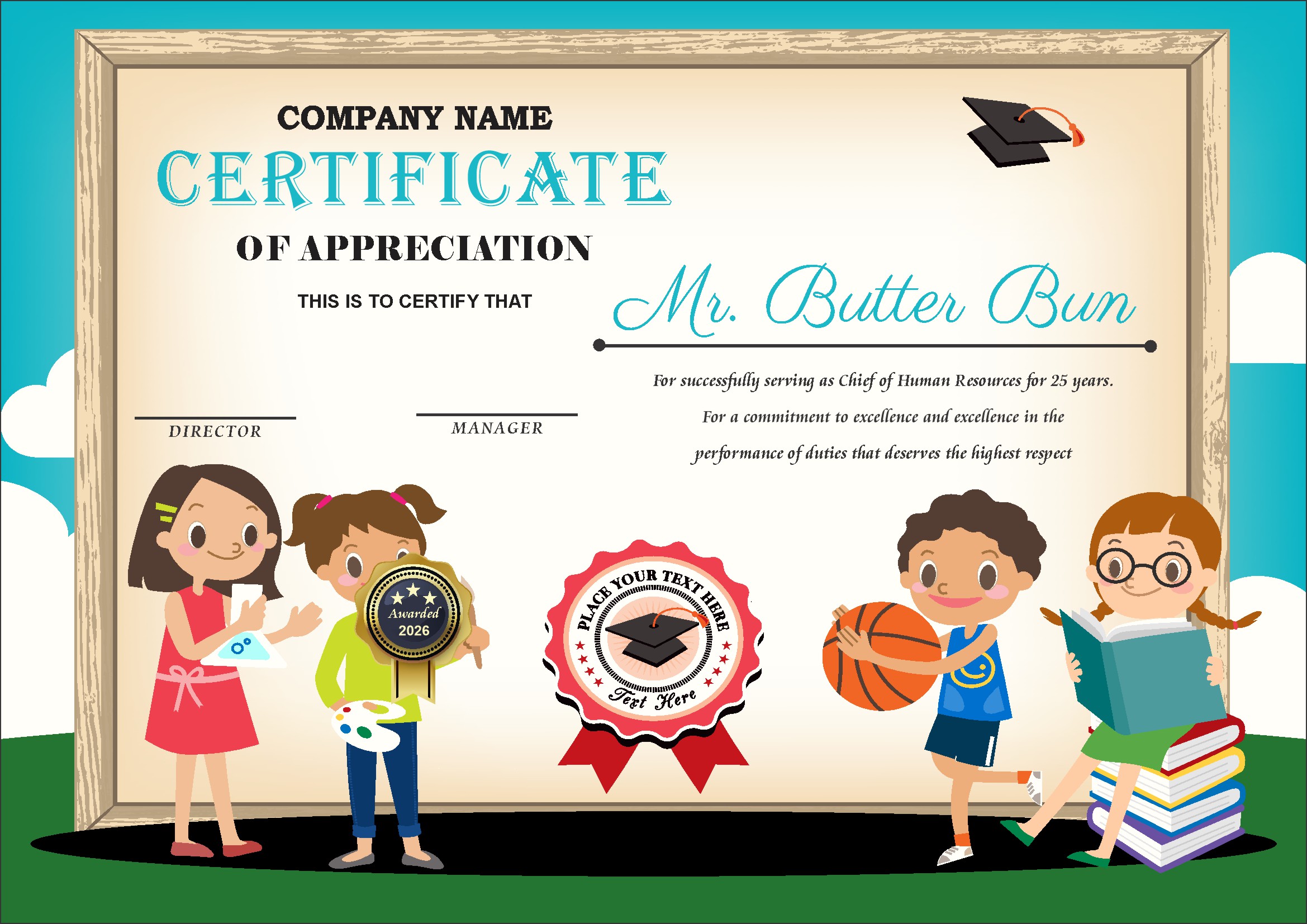 Professional Certificate Design 030