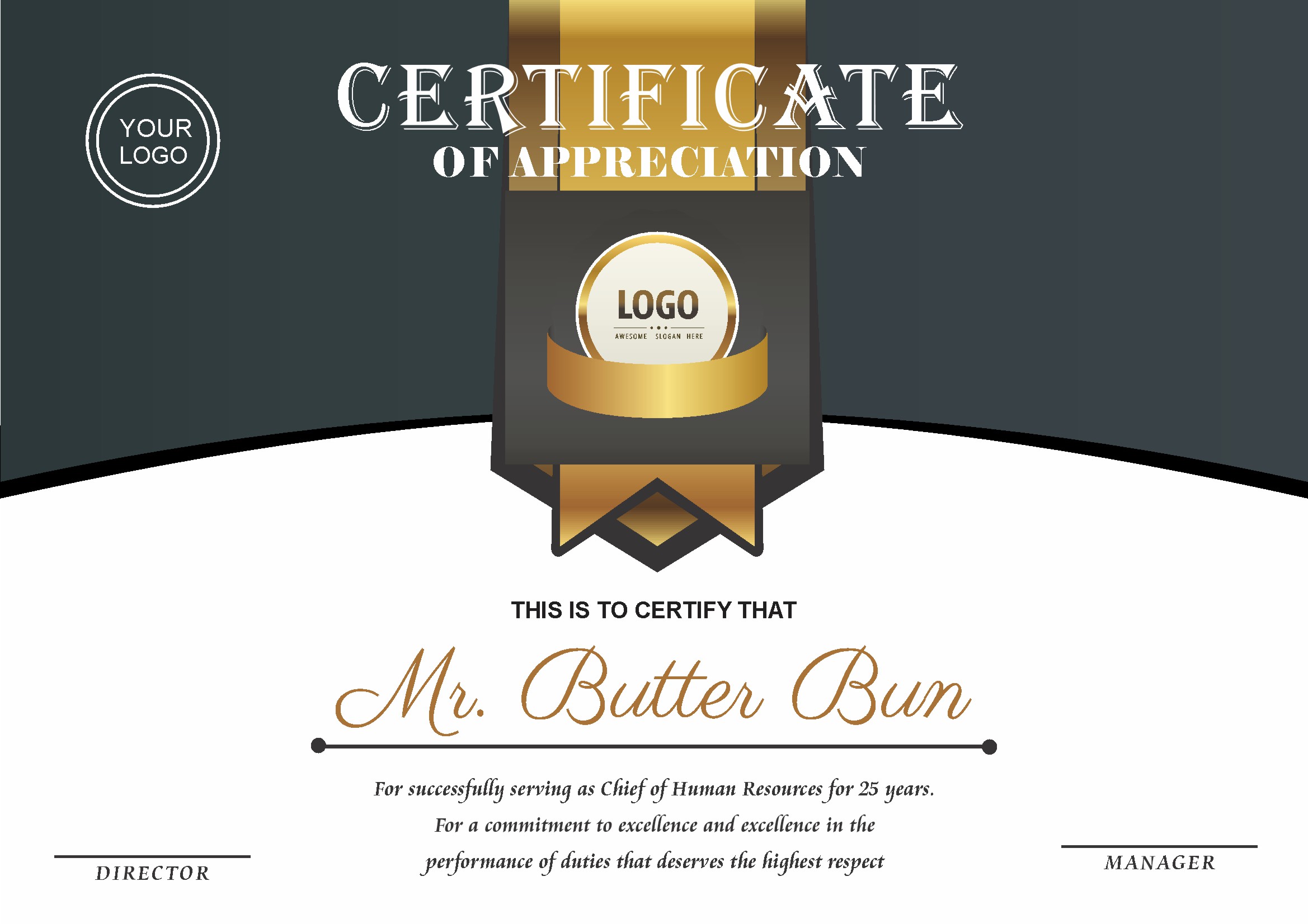 Professional Certificate Design 037