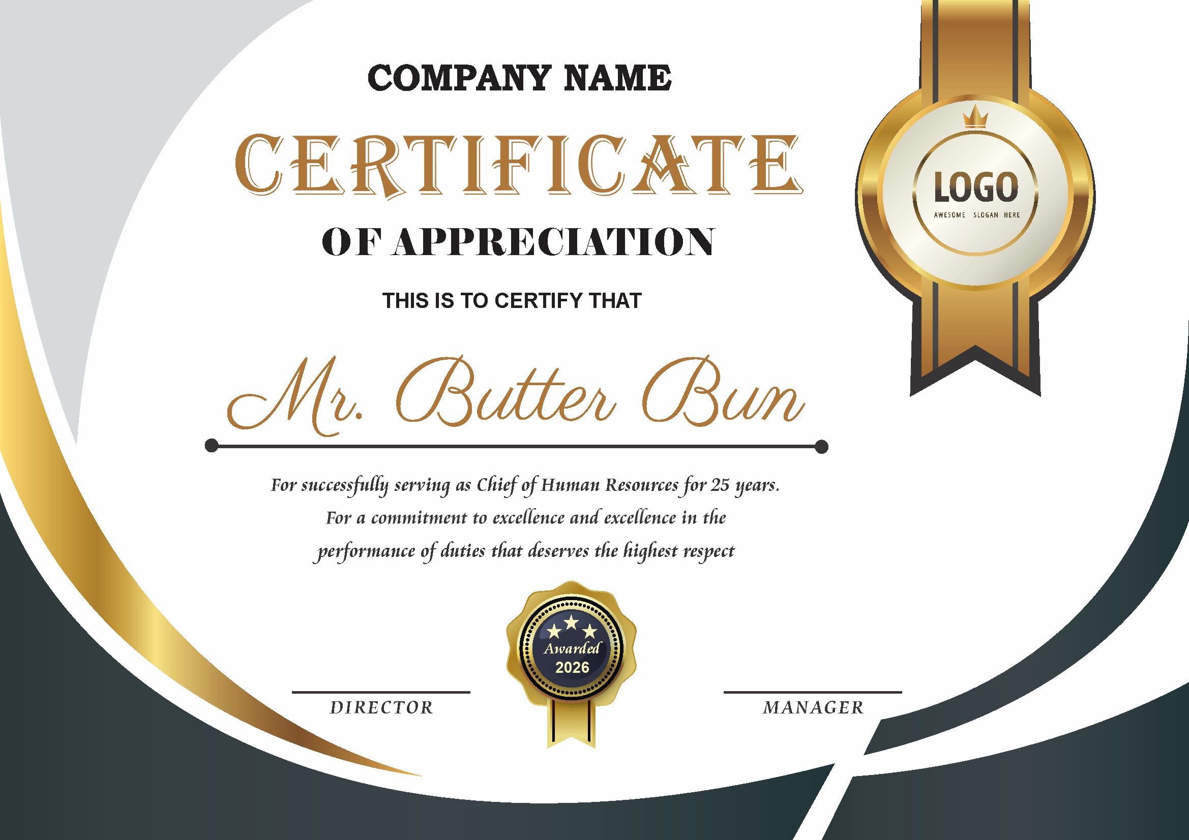 Professional Certificate Design 040