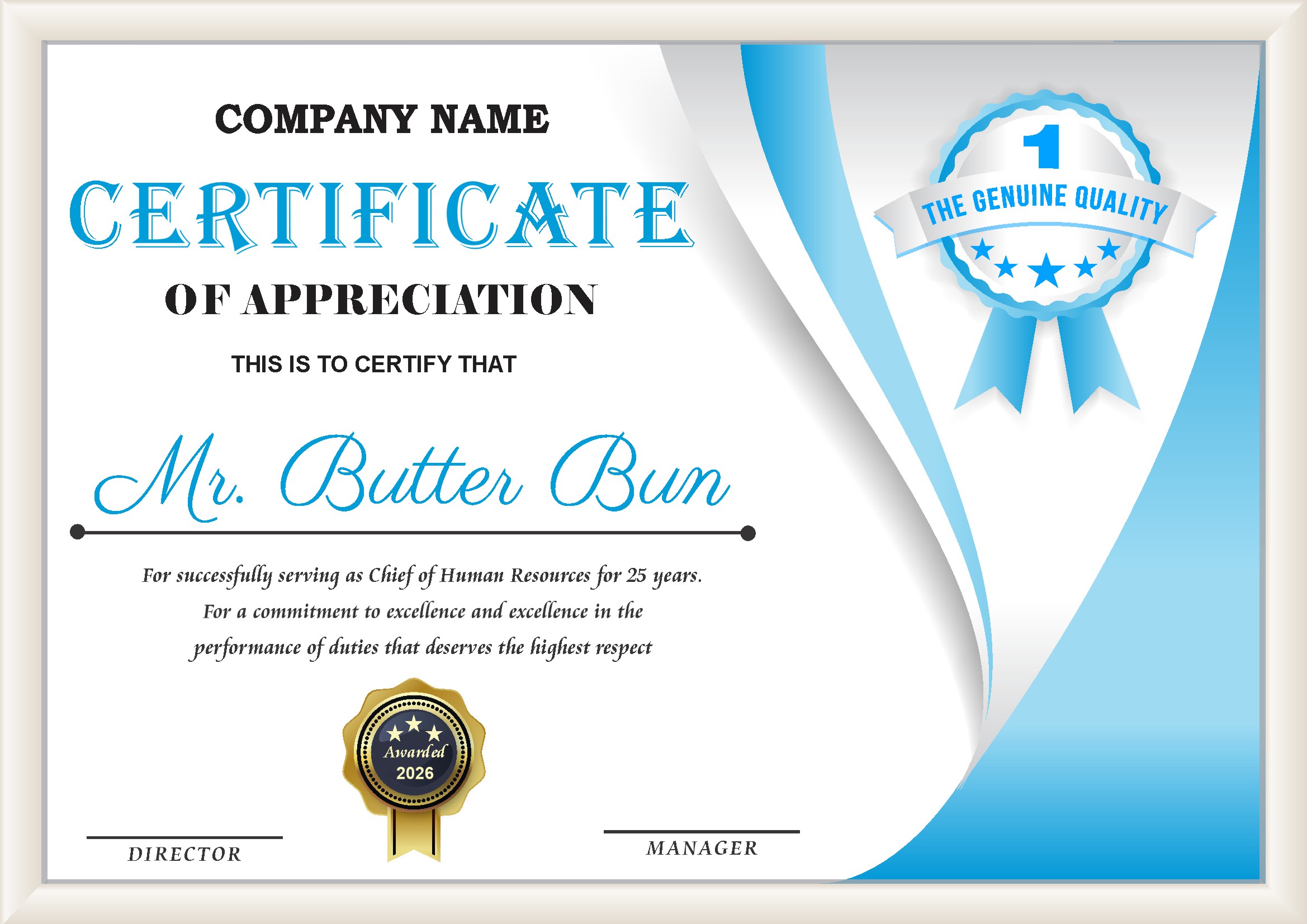 Professional Certificate Design 044
