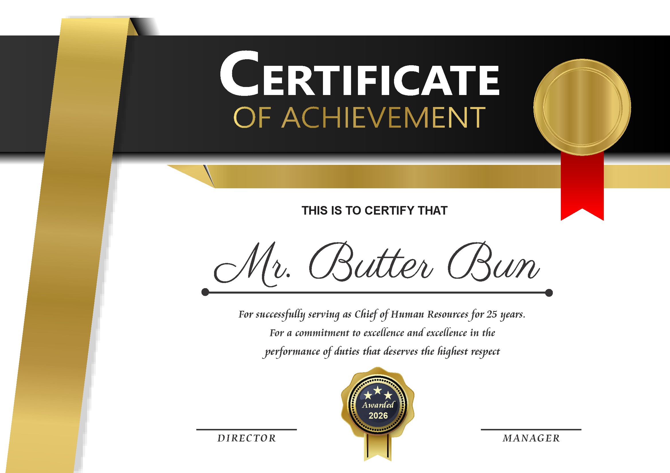 Professional Certificate Design 054