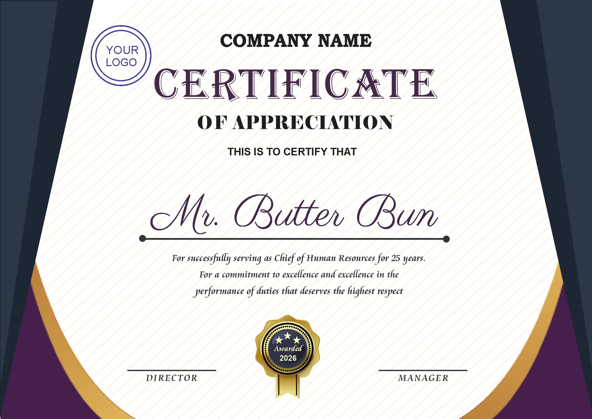 Professional Certificate Design 061