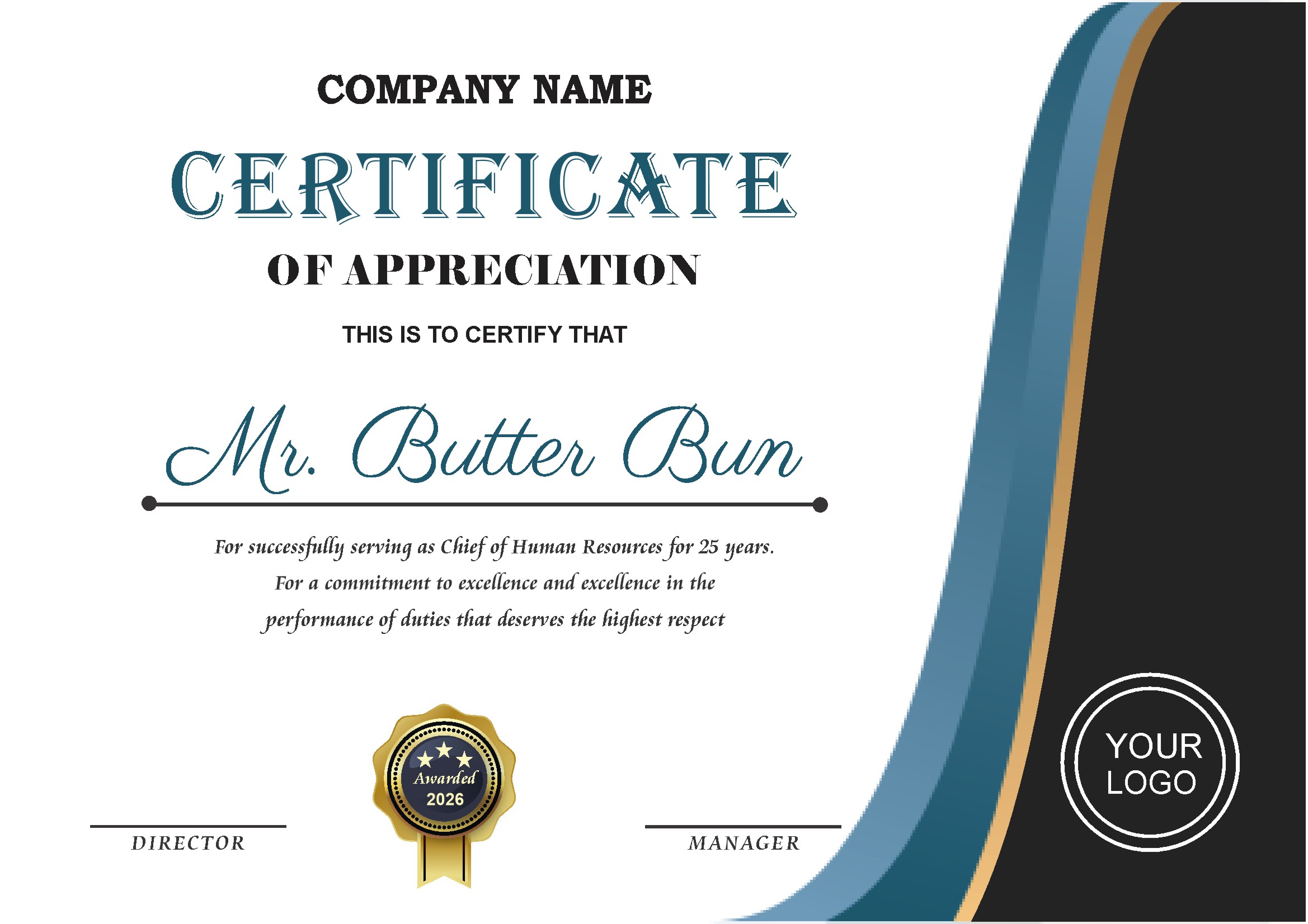 Professional Certificate Design 062