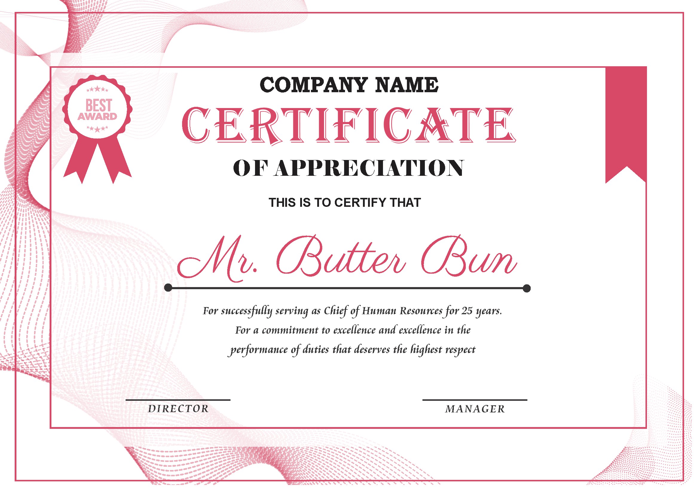 Professional Certificate Design 069
