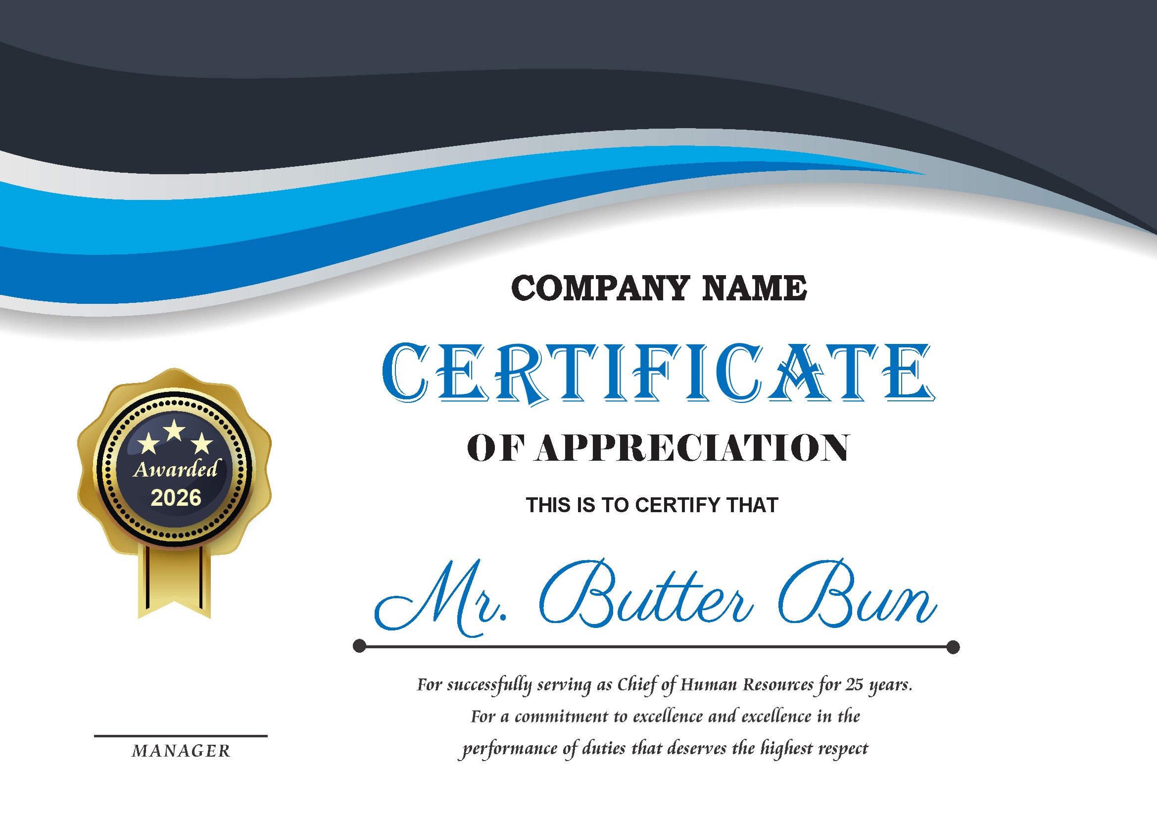 Certificates