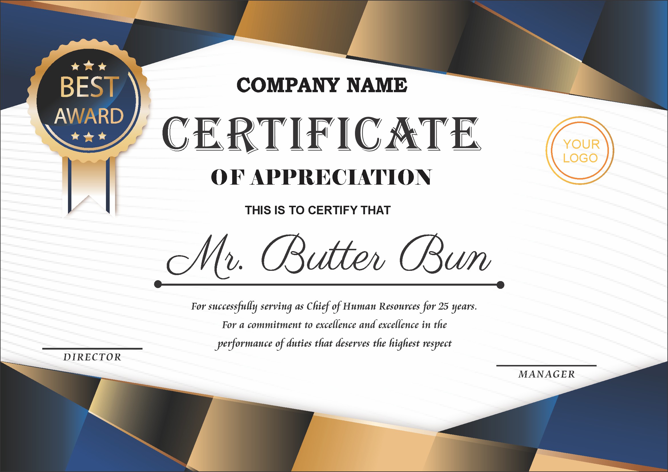 Professional Certificate Design 104