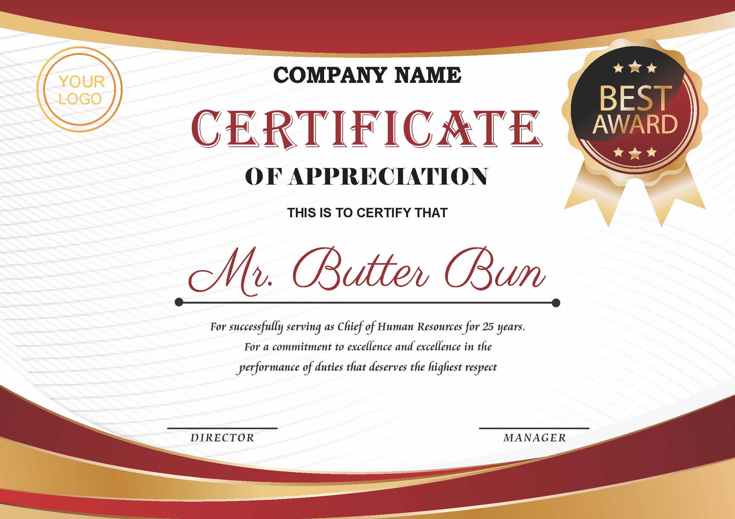Professional Certificate Design 105