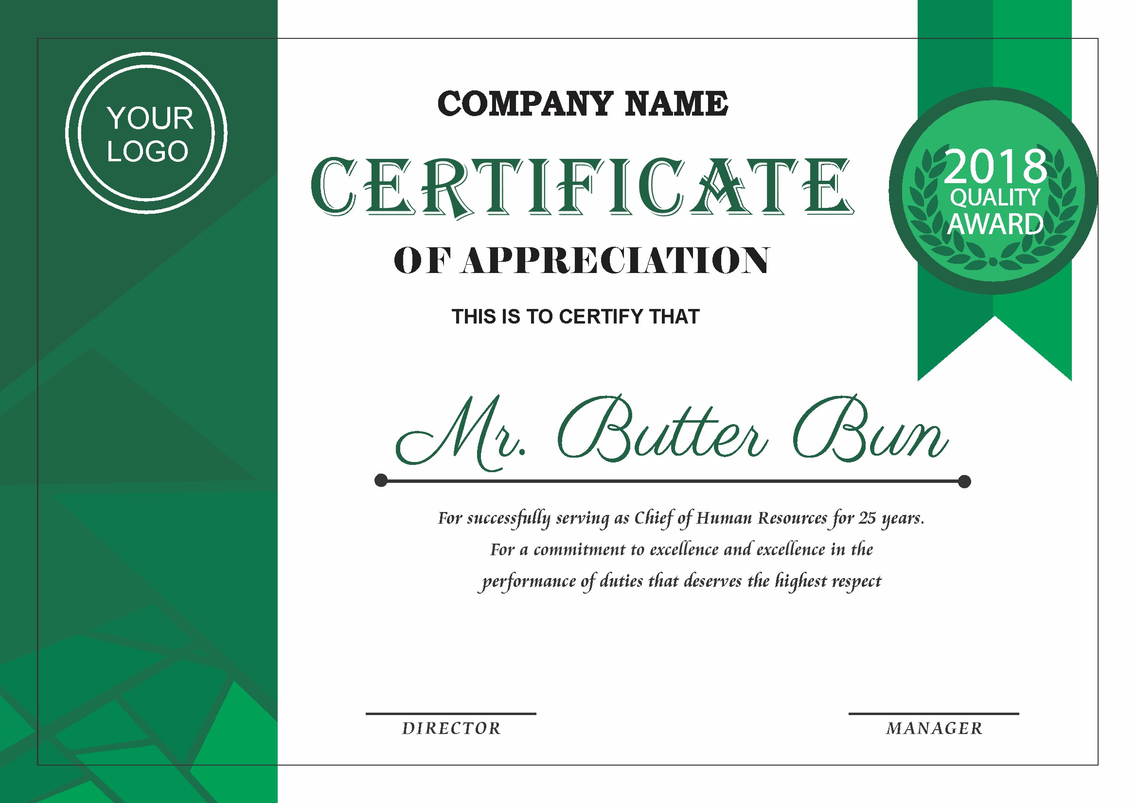 Professional Certificate Design 106