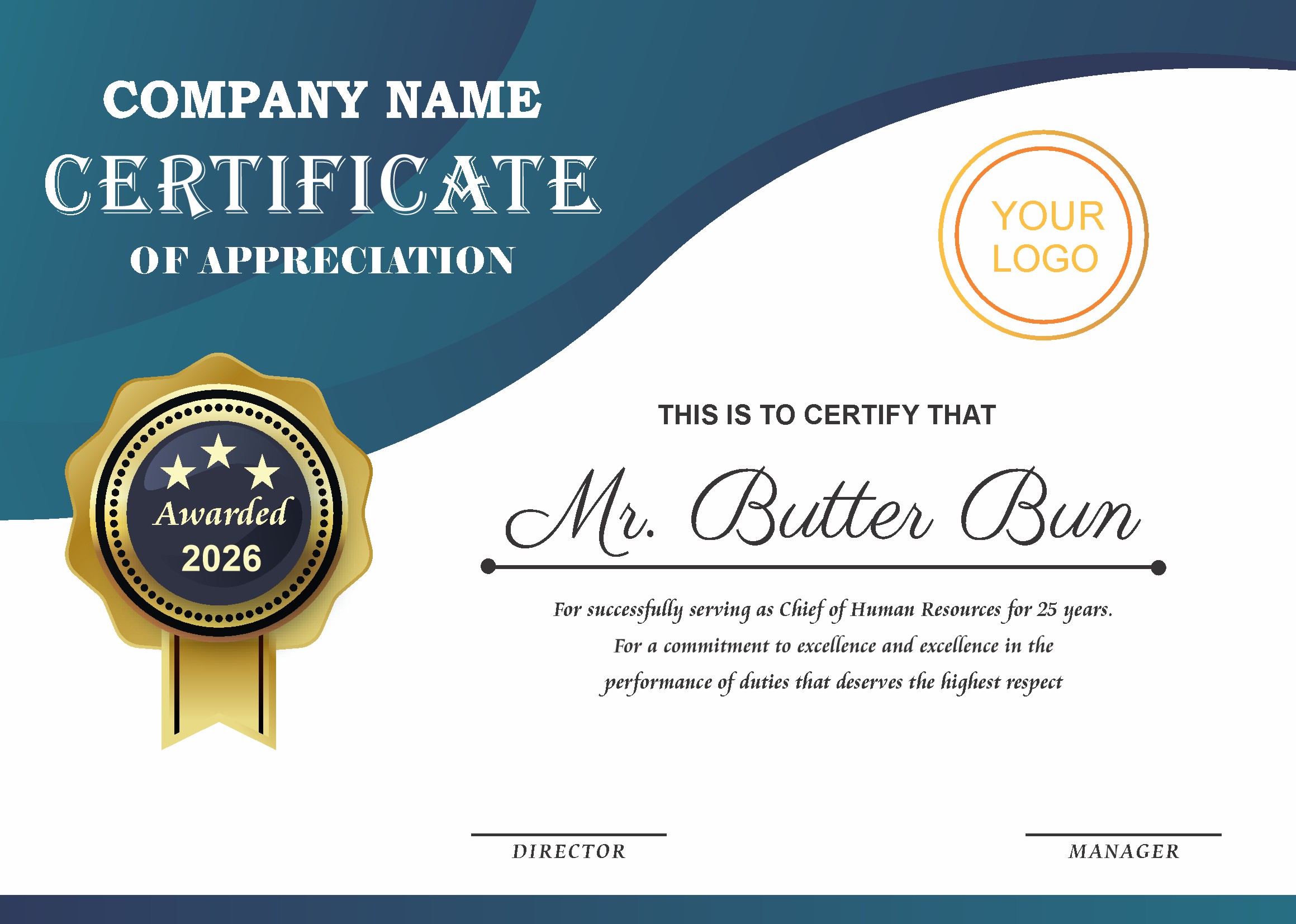 Professional Certificate Design 108