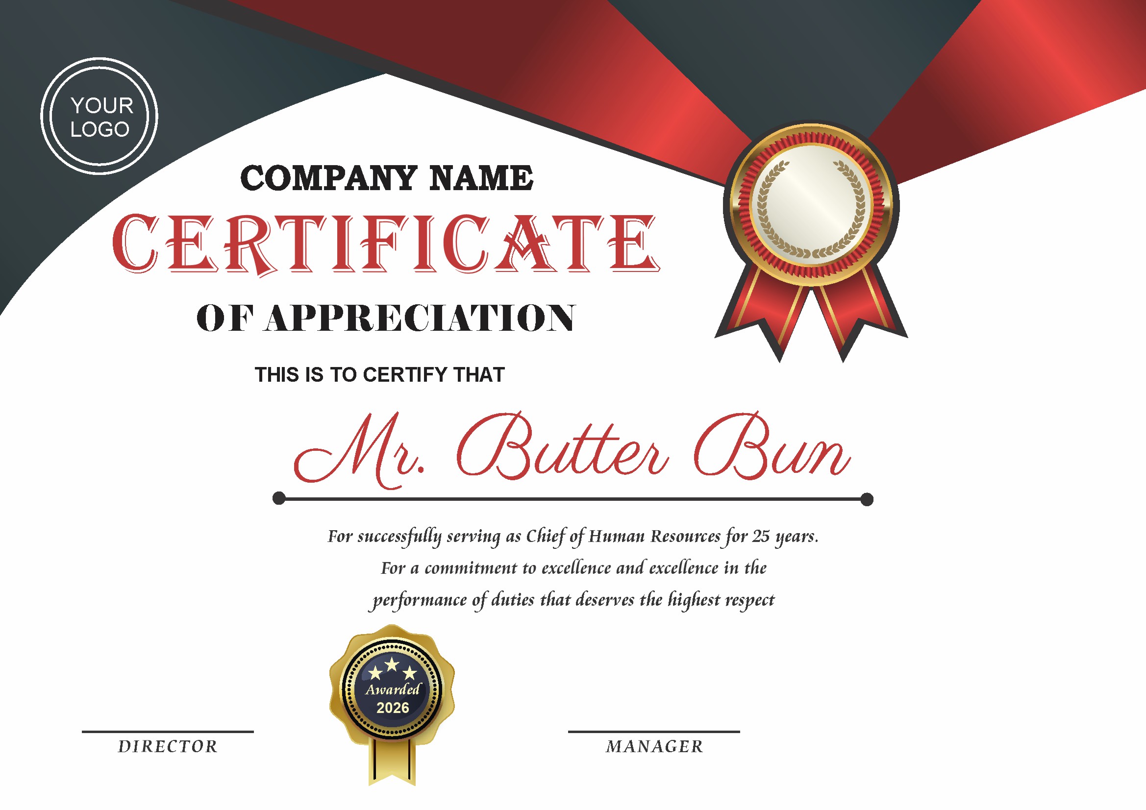 Professional Certificate Design 109