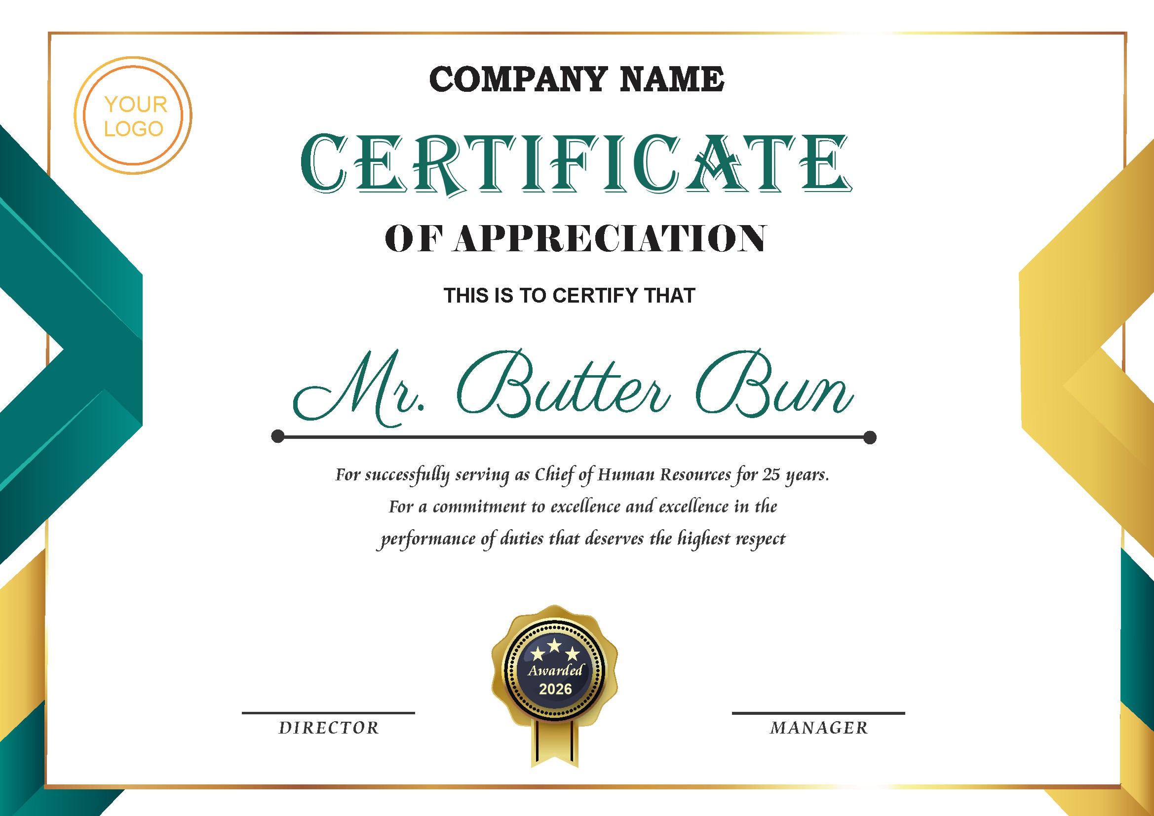 Professional Certificate Design 111