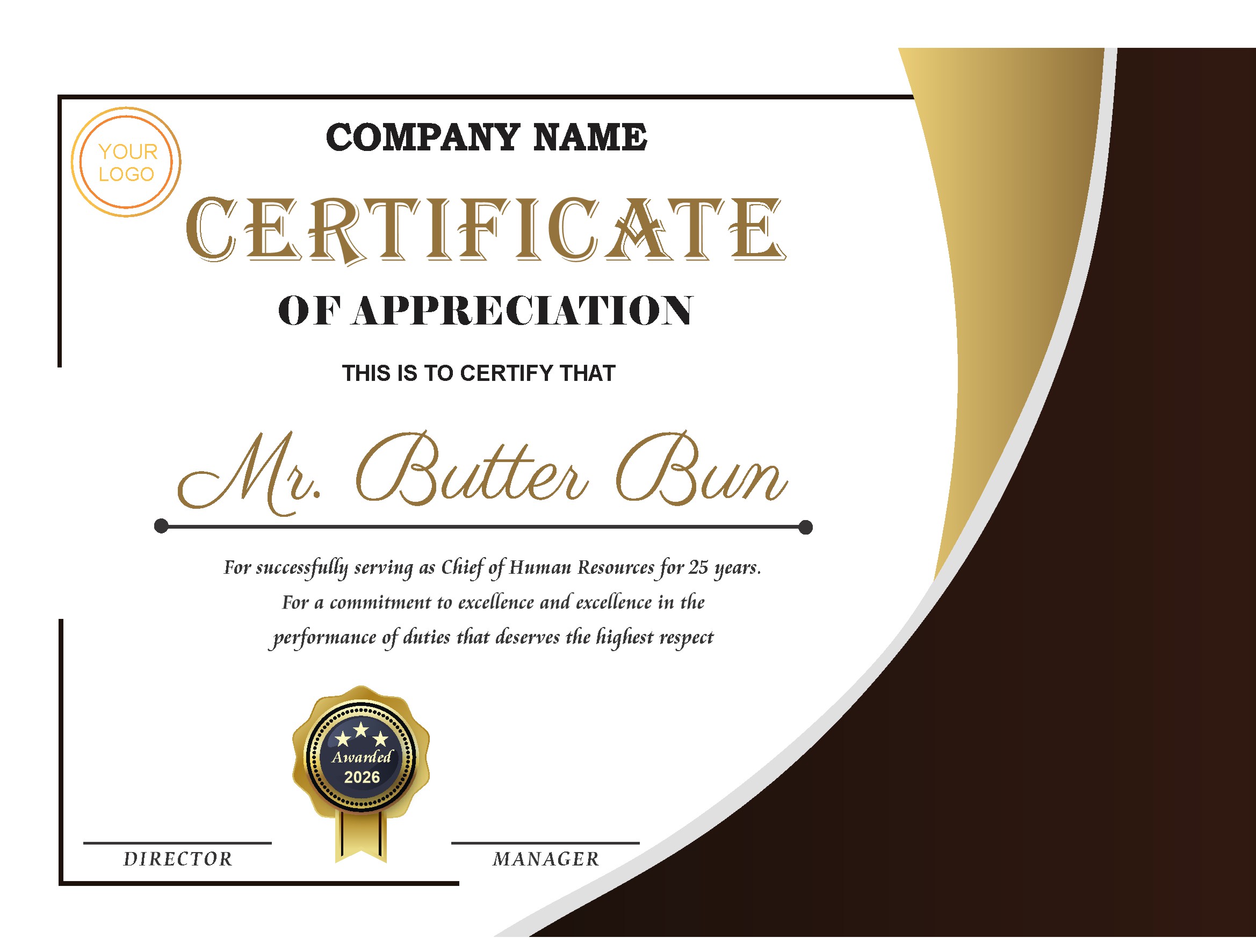 Professional Certificate Design 114