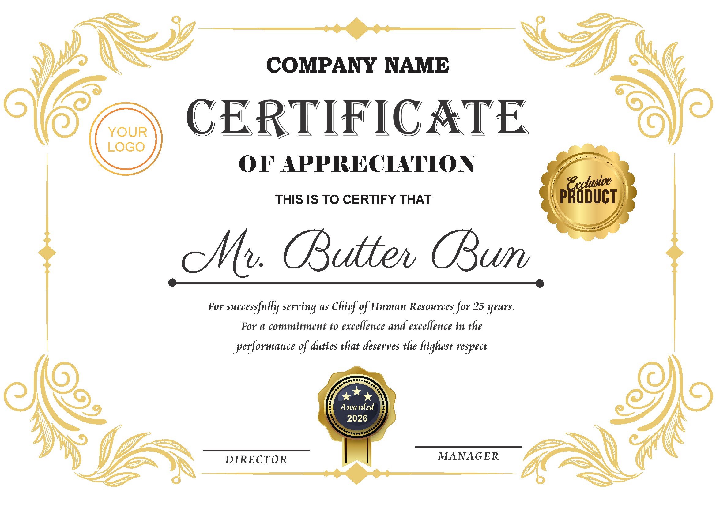 Professional Certificate Design 119
