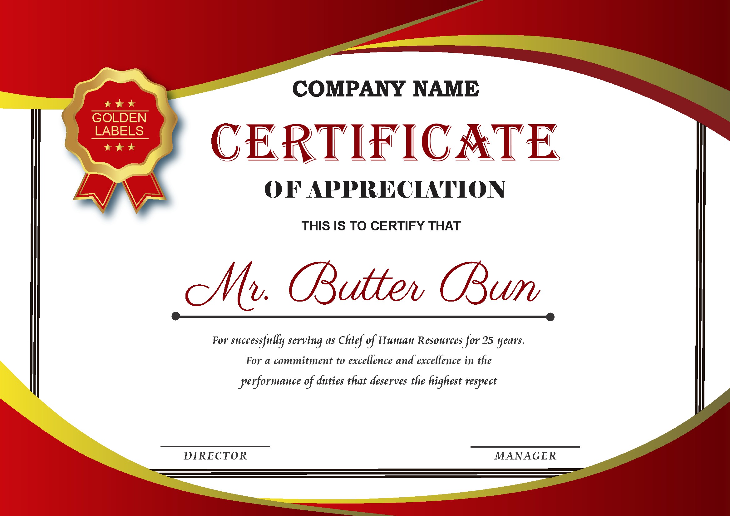 Professional Certificate Design 124