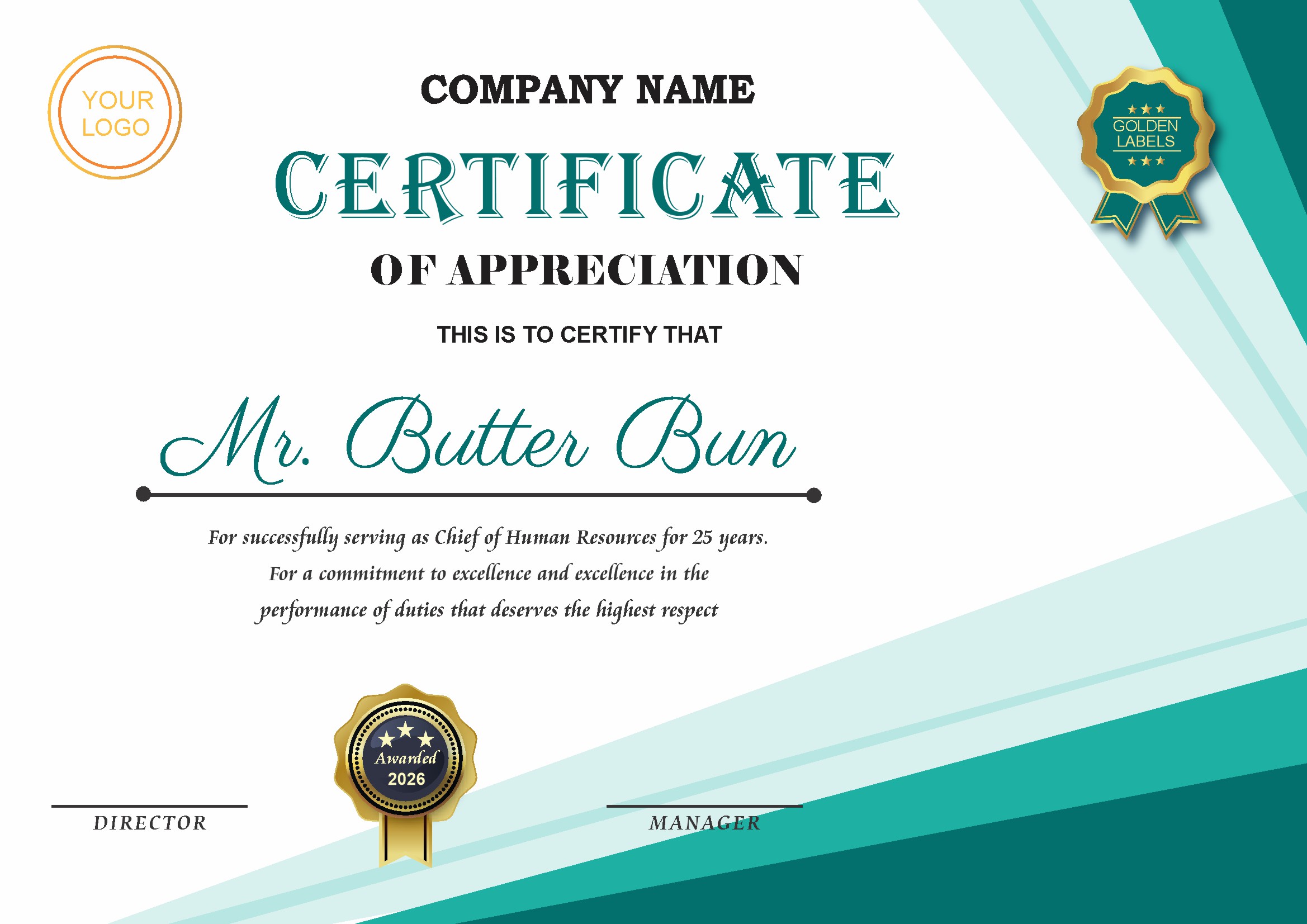 Professional Certificate Design 126