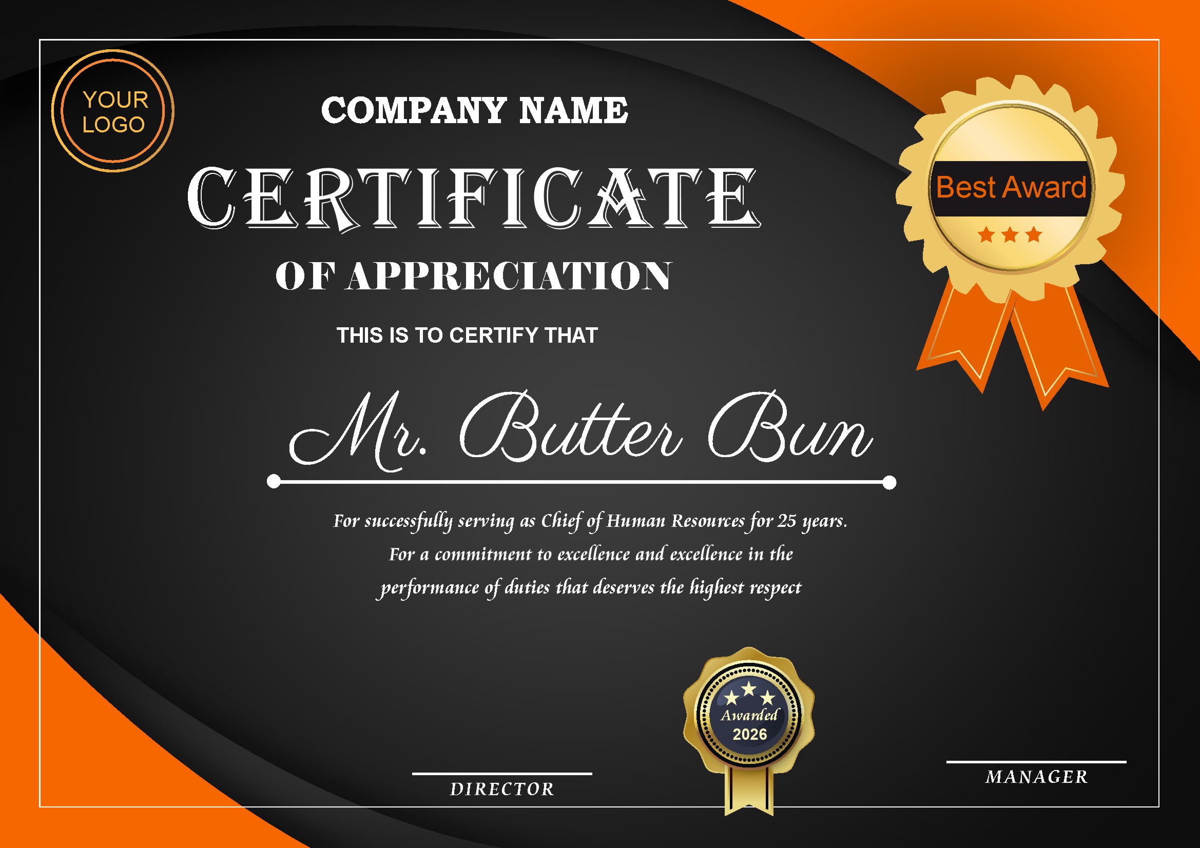 Professional Certificate Design 127